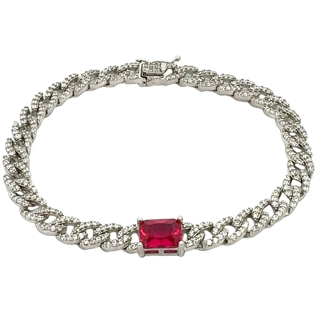 BRAZALETE TEJIDO ESTAMBUL -PIEDRA ZIRCONIA