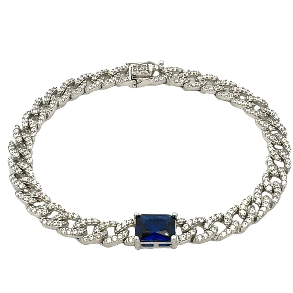 BRAZALETE TEJIDO ESTAMBUL -PIEDRA ZIRCONIA