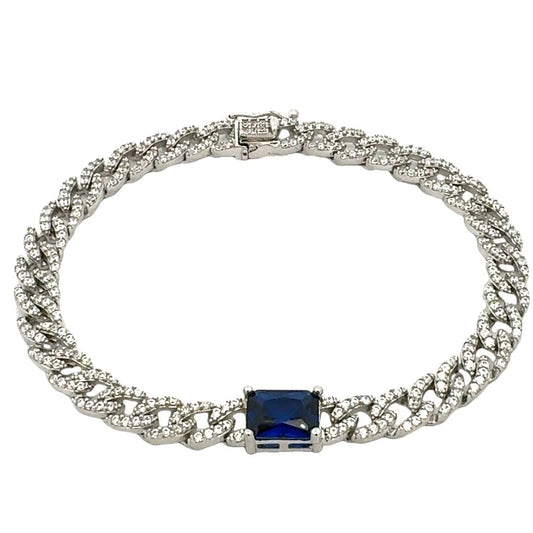 BRAZALETE TEJIDO ESTAMBUL -PIEDRA ZIRCONIA