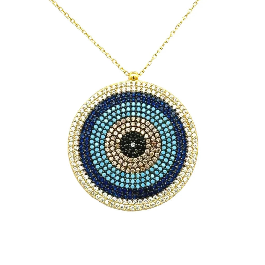 COLLAR OJO TURCO 13 TIPO MANDALA