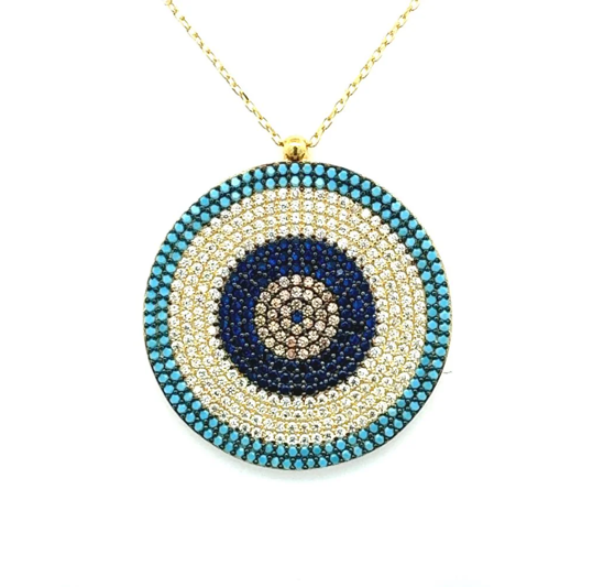 COLLAR OJO TURCO 13 TIPO MANDALA