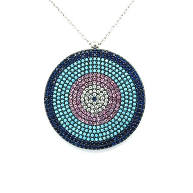 COLLAR OJO TURCO 13 TIPO MANDALA