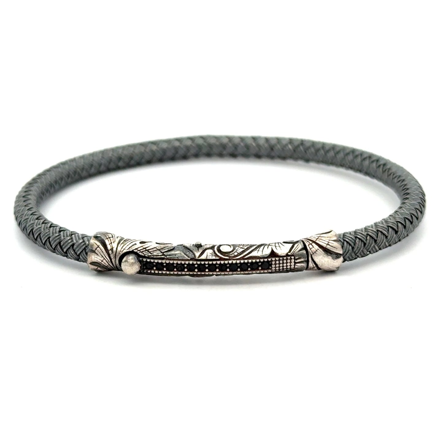BRAZALETE UNIXES TEJIDO HILO DE PLATA .925