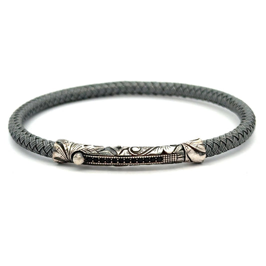 BRAZALETE UNIXES TEJIDO HILO DE PLATA .925