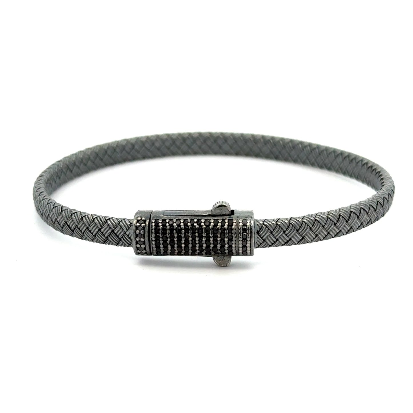 BRAZALETE UNIXES TEJIDO HILO DE PLATA .925