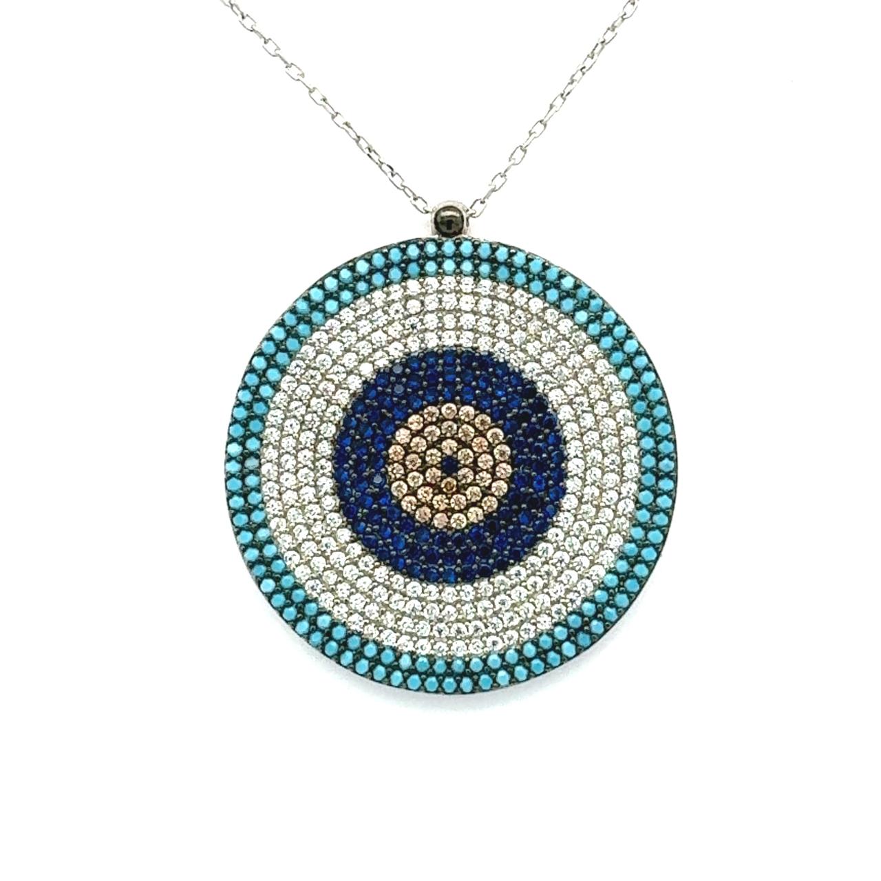 COLLAR OJO TURCO 13 TIPO MANDALA