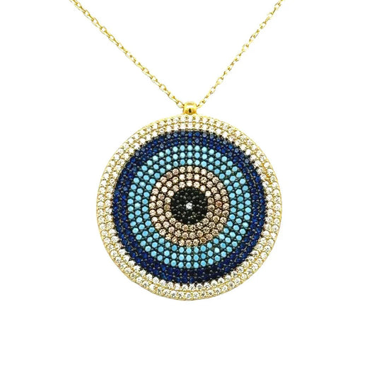 COLLAR OJO TURCO 13 TIPO MANDALA